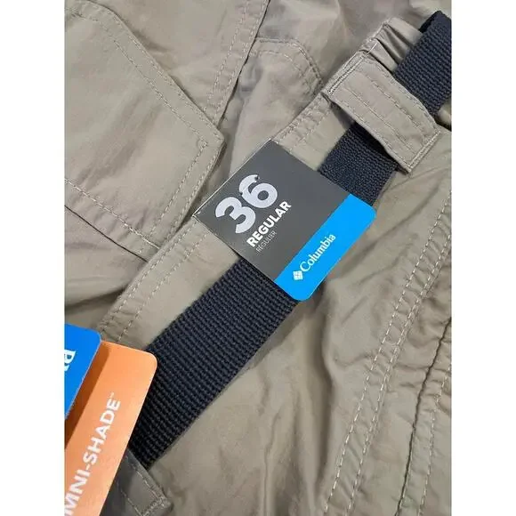 NWT! Columbia Men's 12" Kestrel Trail Cargo Shorts Light Brown 36 - Picture 4 of 6